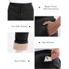 imageMAGCOMSEN Mens Winter Fleece Pants Sherpa Lined Sweatpants Thicken Warm Athletic Pants Sports Jogger PantsBlack