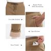imageMAGCOMSEN Mens Winter Fleece Pants Sherpa Lined Sweatpants Thicken Warm Athletic Pants Sports Jogger PantsBrown