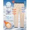 imageMAGCOMSEN Mens Winter Fleece Pants Sherpa Lined Sweatpants Thicken Warm Athletic Pants Sports Jogger PantsDark Blue