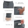 imageMAGCOMSEN Mens Winter Fleece Pants Sherpa Lined Sweatpants Thicken Warm Athletic Pants Sports Jogger PantsDark Grey