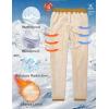 imageMAGCOMSEN Mens Winter Fleece Pants Sherpa Lined Sweatpants Thicken Warm Athletic Pants Sports Jogger PantsGinger