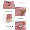 imageMAGCOMSEN Mens Winter Fleece Pants Sherpa Lined Sweatpants Thicken Warm Athletic Pants Sports Jogger PantsGrey Pink