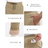 imageMAGCOMSEN Mens Winter Fleece Pants Sherpa Lined Sweatpants Thicken Warm Athletic Pants Sports Jogger PantsKhaki