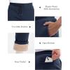 imageMAGCOMSEN Mens Winter Fleece Pants Sherpa Lined Sweatpants Thicken Warm Athletic Pants Sports Jogger PantsNavy