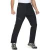 imageMAGCOMSEN Mens Winter Pants Fleece Lined Ski Snow Pants Water Resistant 4 Zip Pockets Outdoor PantsBlack