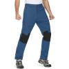 imageMAGCOMSEN Mens Winter Pants Fleece Lined Ski Snow Pants Water Resistant 4 Zip Pockets Outdoor PantsBlue Grey