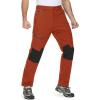 imageMAGCOMSEN Mens Winter Pants Fleece Lined Ski Snow Pants Water Resistant 4 Zip Pockets Outdoor PantsDark Orange