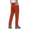 imageMAGCOMSEN Mens Winter Pants Fleece Lined Ski Snow Pants Water Resistant 4 Zip Pockets Outdoor PantsDark Orange