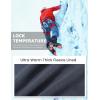 imageMAGCOMSEN Mens Winter Pants Fleece Lined Ski Snow Pants Water Resistant 4 Zip Pockets Outdoor PantsDark Orange
