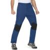 imageMAGCOMSEN Mens Winter Pants Fleece Lined Ski Snow Pants Water Resistant 4 Zip Pockets Outdoor PantsDenim Blue