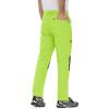 imageMAGCOMSEN Mens Winter Pants Fleece Lined Ski Snow Pants Water Resistant 4 Zip Pockets Outdoor PantsFluorescence Green