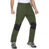 imageMAGCOMSEN Mens Winter Pants Fleece Lined Ski Snow Pants Water Resistant 4 Zip Pockets Outdoor PantsGreen