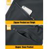 imageMAGCOMSEN Mens Winter Pants Fleece Lined Ski Snow Pants Water Resistant 4 Zip Pockets Outdoor PantsGrey