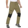 imageMAGCOMSEN Mens Winter Pants Fleece Lined Ski Snow Pants Water Resistant 4 Zip Pockets Outdoor PantsKhaki
