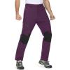 imageMAGCOMSEN Mens Winter Pants Fleece Lined Ski Snow Pants Water Resistant 4 Zip Pockets Outdoor PantsPurple Red