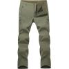 imageMAGCOMSEN Mens Winter Pants Water Resistant Fleece Lined Snowboard Ski Pants Softshell Tactical Pants with MultiPocketsArmy Green