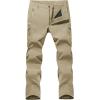 imageMAGCOMSEN Mens Winter Pants Water Resistant Fleece Lined Snowboard Ski Pants Softshell Tactical Pants with MultiPocketsKhaki