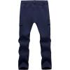 imageMAGCOMSEN Mens Winter Pants Water Resistant Fleece Lined Snowboard Ski Pants Softshell Tactical Pants with MultiPocketsNavy