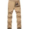 imageMAGCOMSEN Mens Winter Pants Water Resistant Fleece Lined Snowboard Ski Pants Softshell Tactical Pants with MultiPocketsSand