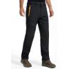 imageMAGCOMSEN Winter Pants for Men Snow Ski Pants Fleece Lined Water Resistant Softshell Hiking Pants 4 PocketsBlack