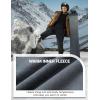 imageMAGCOMSEN Winter Pants for Men Snow Ski Pants Fleece Lined Water Resistant Softshell Hiking Pants 4 PocketsBlack