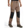 imageMAGCOMSEN Winter Pants for Men Snow Ski Pants Fleece Lined Water Resistant Softshell Hiking Pants 4 PocketsBrown