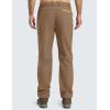 imageMAGCOMSEN Winter Pants for Men Snow Ski Pants Fleece Lined Water Resistant Softshell Hiking Pants 4 PocketsBrown