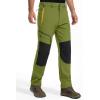 imageMAGCOMSEN Winter Pants for Men Snow Ski Pants Fleece Lined Water Resistant Softshell Hiking Pants 4 PocketsDark Green