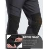 imageMAGCOMSEN Winter Pants for Men Snow Ski Pants Fleece Lined Water Resistant Softshell Hiking Pants 4 PocketsDark Grey