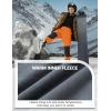 imageMAGCOMSEN Winter Pants for Men Snow Ski Pants Fleece Lined Water Resistant Softshell Hiking Pants 4 PocketsFl Orange
