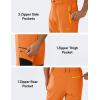 imageMAGCOMSEN Winter Pants for Men Snow Ski Pants Fleece Lined Water Resistant Softshell Hiking Pants 4 PocketsFl Orange