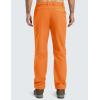 imageMAGCOMSEN Winter Pants for Men Snow Ski Pants Fleece Lined Water Resistant Softshell Hiking Pants 4 PocketsFl Orange