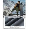 imageMAGCOMSEN Winter Pants for Men Snow Ski Pants Fleece Lined Water Resistant Softshell Hiking Pants 4 PocketsGreen