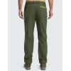 imageMAGCOMSEN Winter Pants for Men Snow Ski Pants Fleece Lined Water Resistant Softshell Hiking Pants 4 PocketsGreen