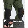 imageMAGCOMSEN Winter Pants for Men Snow Ski Pants Fleece Lined Water Resistant Softshell Hiking Pants 4 PocketsGreen