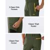 imageMAGCOMSEN Winter Pants for Men Snow Ski Pants Fleece Lined Water Resistant Softshell Hiking Pants 4 PocketsGreen