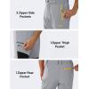 imageMAGCOMSEN Winter Pants for Men Snow Ski Pants Fleece Lined Water Resistant Softshell Hiking Pants 4 PocketsLight Grey