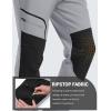 imageMAGCOMSEN Winter Pants for Men Snow Ski Pants Fleece Lined Water Resistant Softshell Hiking Pants 4 PocketsLight Grey
