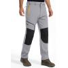 imageMAGCOMSEN Winter Pants for Men Snow Ski Pants Fleece Lined Water Resistant Softshell Hiking Pants 4 PocketsLight Grey