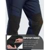 imageMAGCOMSEN Winter Pants for Men Snow Ski Pants Fleece Lined Water Resistant Softshell Hiking Pants 4 PocketsNavy