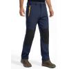imageMAGCOMSEN Winter Pants for Men Snow Ski Pants Fleece Lined Water Resistant Softshell Hiking Pants 4 PocketsNavy