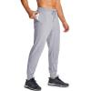 imageMAGCOMSEN Mens Cotton Joggers Sweatpants with Pockets Lightweight Running Workout Trainning Jogging Pants for MenLight Grey
