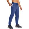 imageMAGCOMSEN Mens Cotton Joggers Sweatpants with Pockets Lightweight Running Workout Trainning Jogging Pants for MenSapphire Blue