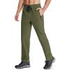imageMAGCOMSEN Mens Hiking Pants Quick Dry Lightweight Water Resistant Outdoor Pants with 3 Zipper PocketsArmy Green