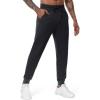 imageMAGCOMSEN Mens Joggers Athletic Running Pants Workout Gym Lightweight Sweatpants with Pockets Tappered Track Jogging PantsBlack