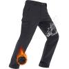 imageMAGCOMSEN Mens Winter Pants Water Resistant Fleece Lined Snowboard Ski Pants Softshell Tactical Pants with MultiPocketsBlack