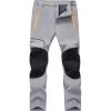 imageMAGCOMSEN Winter Pants for Men Snow Ski Pants Fleece Lined Water Resistant Softshell Hiking Pants 4 PocketsLight Grey
