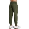 imageMAGCOMSEN Hiking Pants for Men Lightweight Athletic Pants Quick Dry with Zipper Pockets Running Track Workout PantsArmy Green