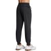 imageMAGCOMSEN Hiking Pants for Men Lightweight Athletic Pants Quick Dry with Zipper Pockets Running Track Workout PantsBlack