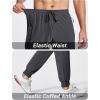 imageMAGCOMSEN Hiking Pants for Men Lightweight Athletic Pants Quick Dry with Zipper Pockets Running Track Workout PantsDark Grey